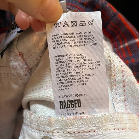 The Ragged Priest Register Plaid Flare Jeans 28 - Picture 11 of 13